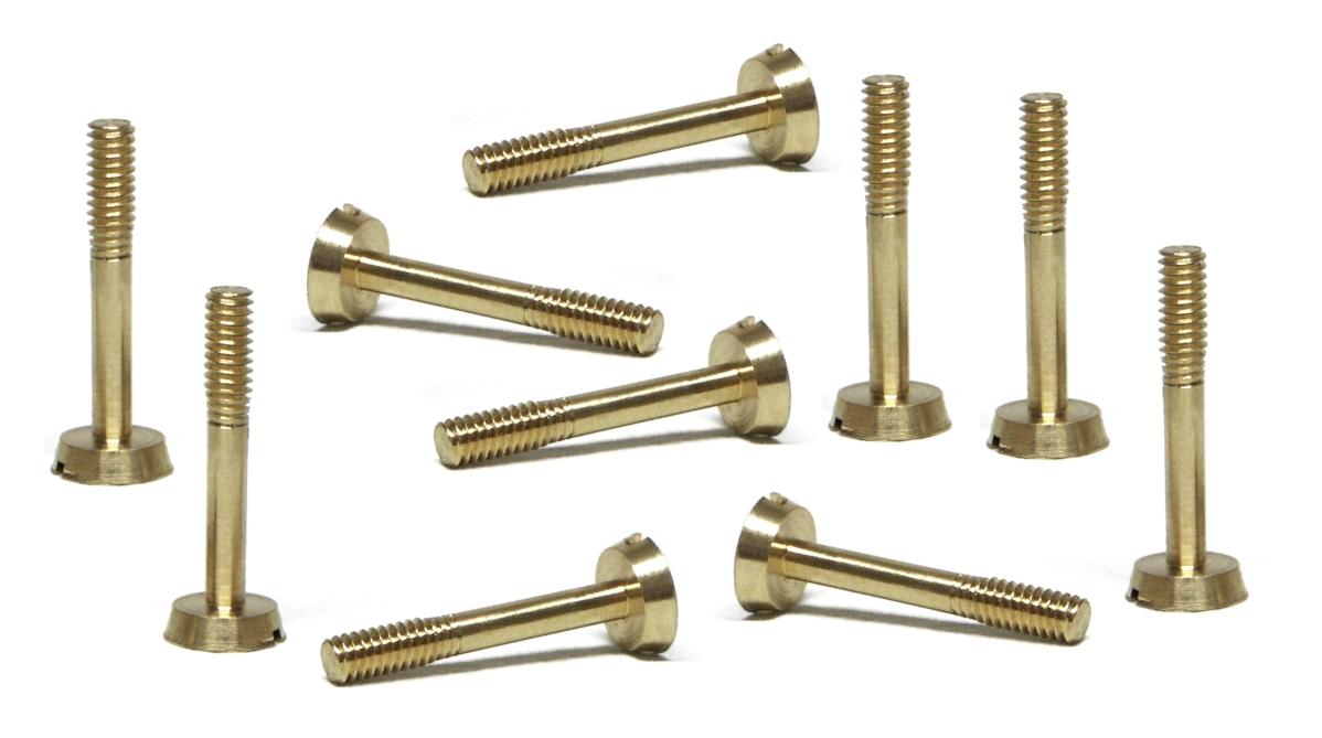 Slot.it - Reggio Emilia - Metric screw M2x13mm, brass, large head (10x) - CH126