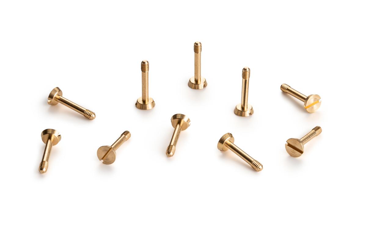 Slot.it - Reggio Emilia - Metric screw M2x11mm, brass, large head (10x) - CH129