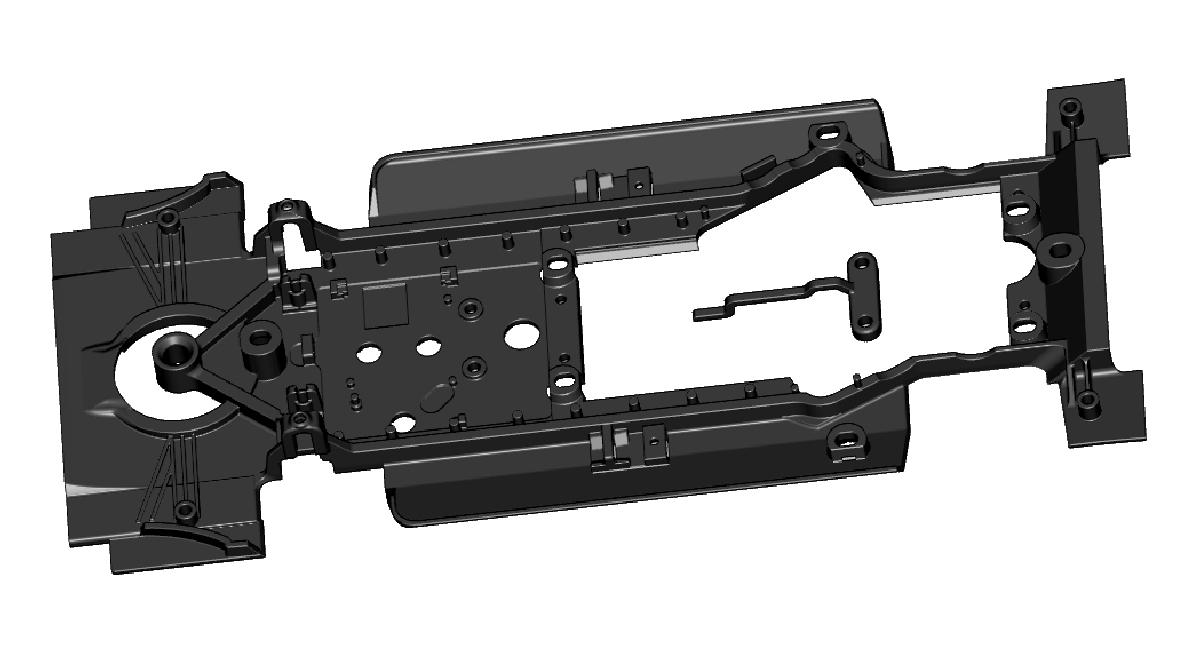 Slot.it - Reggio Emilia - 3D DBR1-2 chassis AW compatible EVO6 - standard pickup - CS31t2-60-3D