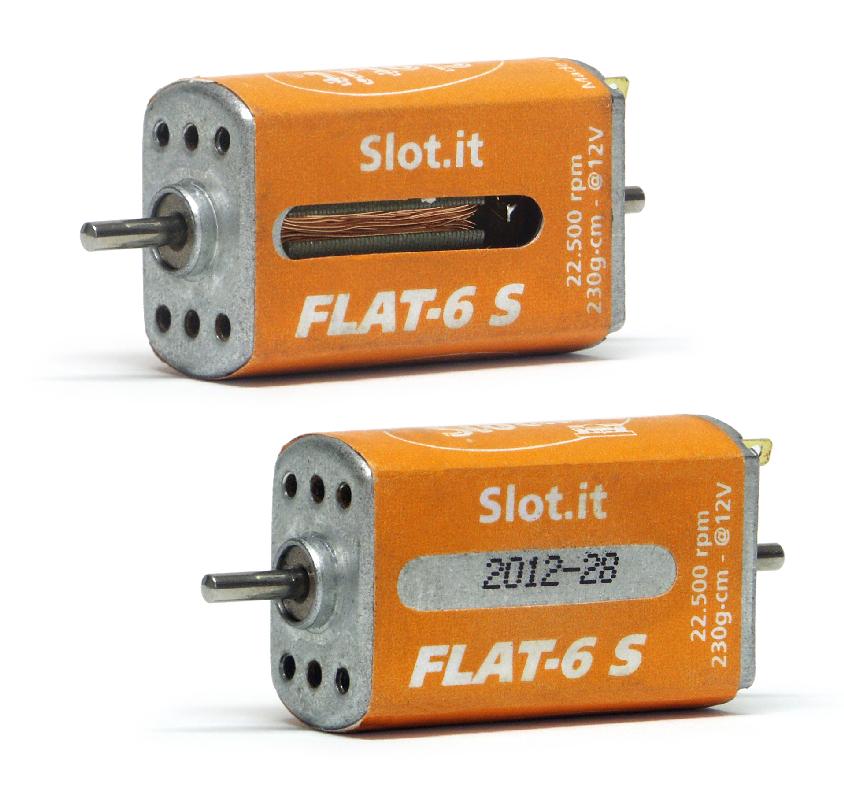 Slot.it - Reggio Emilia - FLAT-6 S 22,5K RPM motor, 230g*cm @12V, 12.5W, different opening case - MN13ch