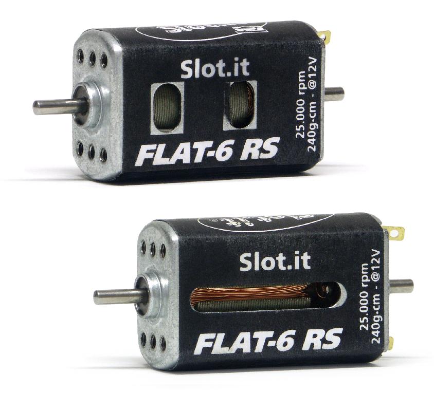 Slot.it - Reggio Emilia - FLAT-6 RS 24K RPM motor, 240g*cm @12V, 15W, asymmetric case openings - MN14h