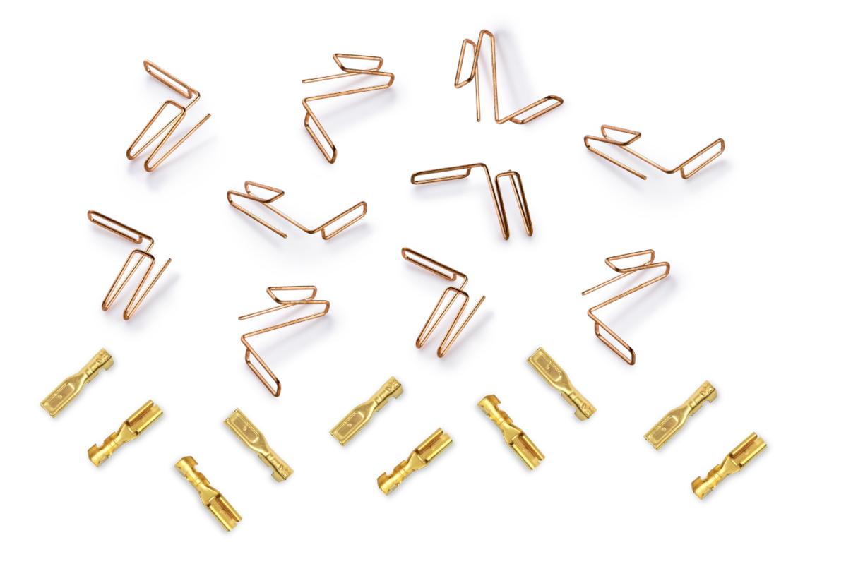 Slot.it - Reggio Emilia - Contact springs (phosphor bronze) with fastons for Policar track (10+10) - P030-10