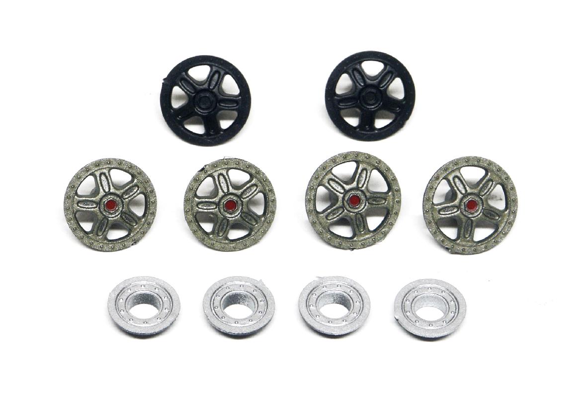 Slot.it - Reggio Emilia - Wheel inserts for Ø15,8/16,5mm wheels (4+2) - PA48