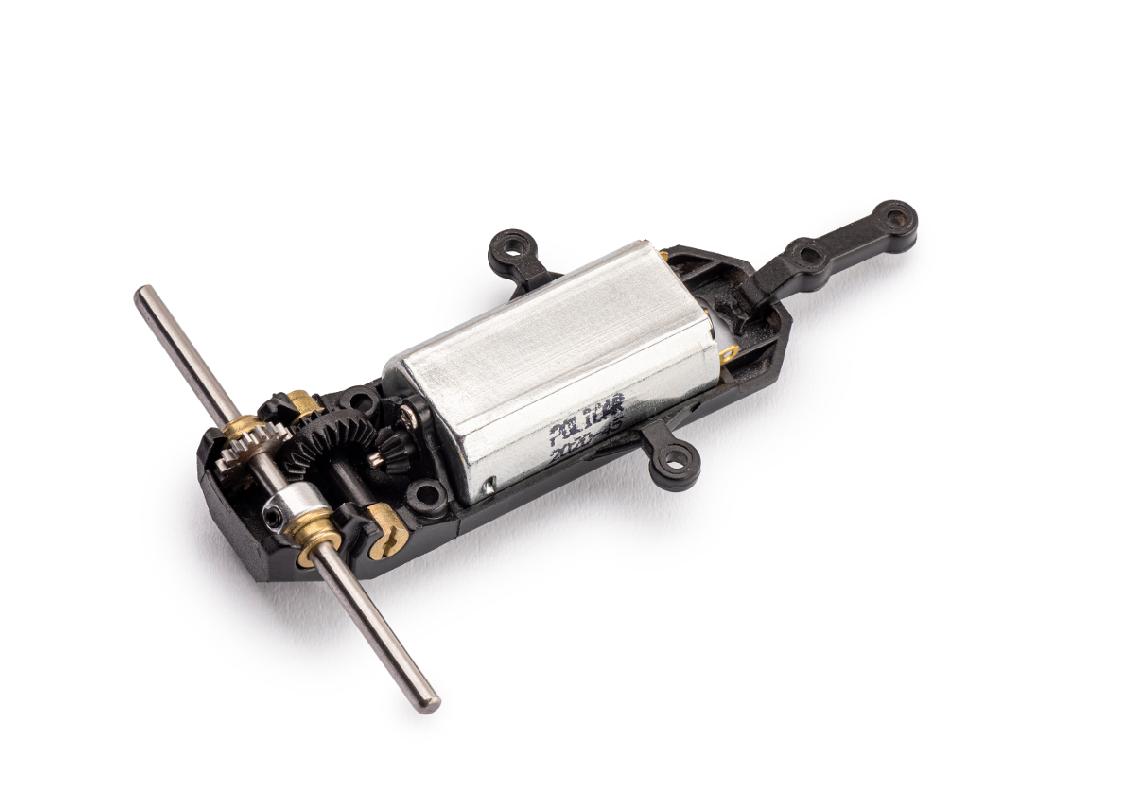 Slot.it - Reggio Emilia - F1 80s assembled wide motor mount, axle 45mm, bevel gears, Z17 crown - PCH09-45z17