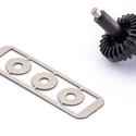 Slot.it - Reggio Emilia - Plastic bevel gear Z25/Z16 with shaft and spacers - black - PGI2516-bg