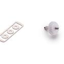 Slot.it - Reggio Emilia - Plastic bevel gear Z25/Z17 with shaft and spacers - white - PGI2517-bg