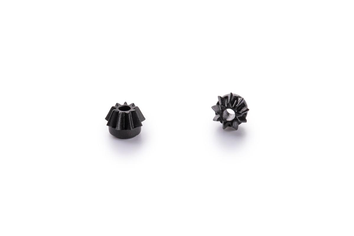 Slot.it - Reggio Emilia - 9 tooth Ø4.2mm bevel pinion, internal Ø:1.5mm, plastic, (2x) - PPI429o15-bg1