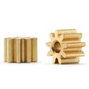 Slot.it - Reggio Emilia - 9 tooth Ø4.2mm pinion, internal Ø:1.5mm, brass, (2x) - PPI429o15