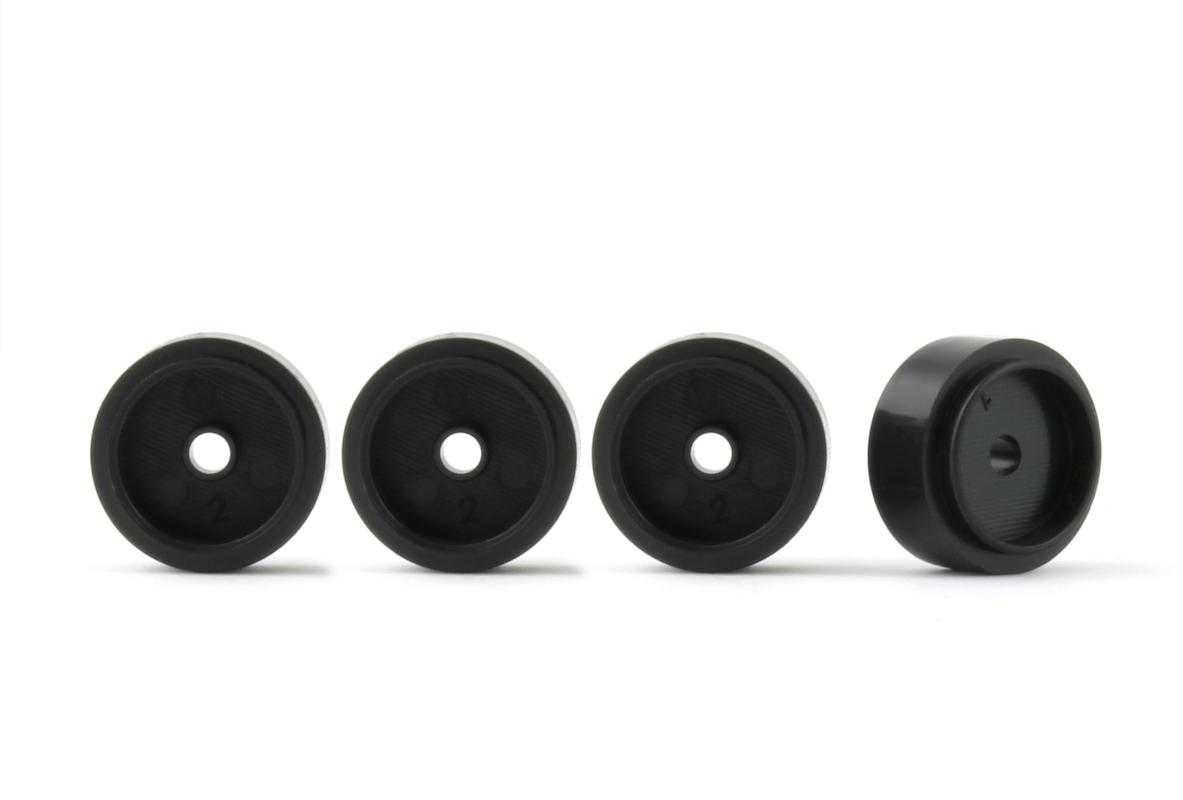 Slot.it - Reggio Emilia - Plastic Ø13.8x7.9 F1 front wheels, 0.5g, (4x) - ex PWH1218-Pl - PW13807921P