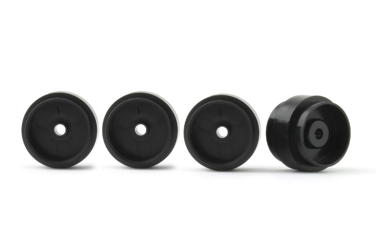 Slot.it - Reggio Emilia - Plastic Ø16x11.7 F1 rear wheels, 0.8g, (4x) - eq. 15'' -  ex PWH1217-Pl - PW16011724P