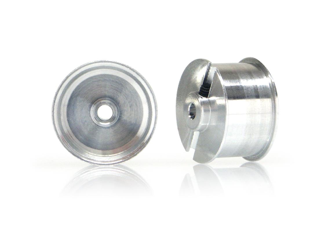 Slot.it - Reggio Emilia - Aluminum Ø13.6x9.5x1.5mm wheels for sponge tires, M2 grub, Eq.15.8mm (2x) - ex WH1211-Al - W13609515A