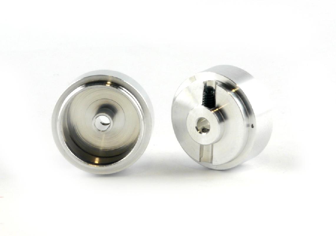Slot.it - Reggio Emilia - Aluminum Ø15.8x8.2x1.5mm wheels, M2 grub, silver (2x), 1.4g - ex PA24-Als - W15808215A