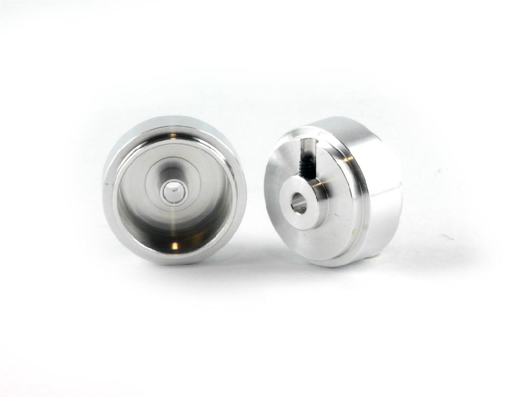 Slot.it - Reggio Emilia - Aluminum Ø16.5x8.2x1.5mm wheels, M2 grub, silver (2x), 1.5g - ex PA43-Als - W16508215A