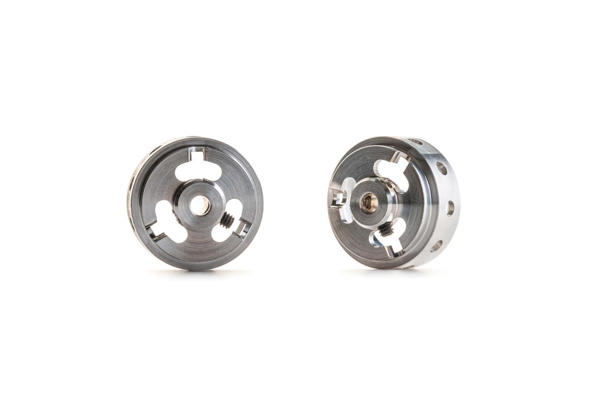 Slot.it - Reggio Emilia - Magnesium ø16.5x8.2x1.5mm hollow wheels, M2 grub, 0.75g (2x) - W16508215Ma