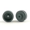 Slot.it - Reggio Emilia - Plastic Ø16.5x8.2x2.5mm wheels, dark grey (4x), 0.76g - ex PA43-Pl - W16508225P