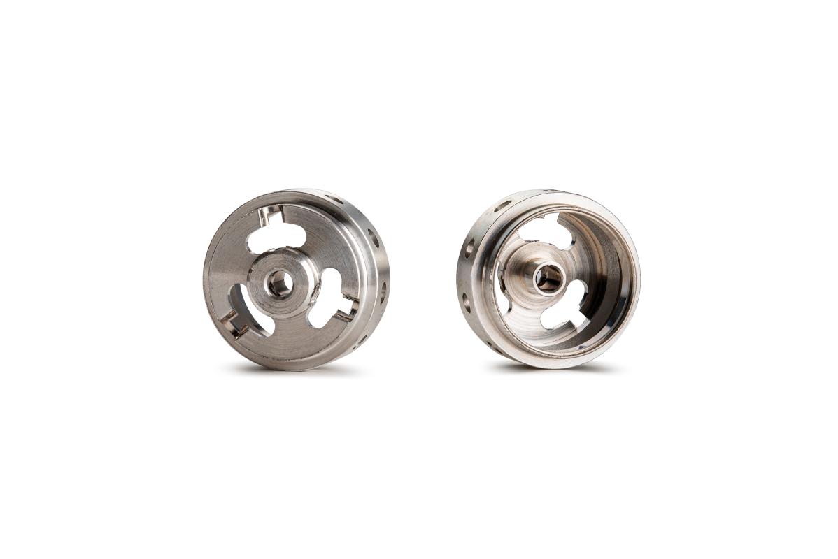 Slot.it - Reggio Emilia - Magnesium ø16.5x9.75x1.5mm hollow wheels, M2 grub, 0.85g (2x) - W16509715Ma